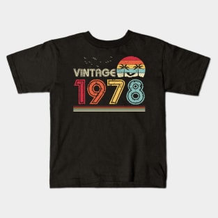 Vintage 1978 Limited Edition 43rd Birthday Gift 43 Years Old Kids T-Shirt